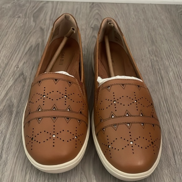 Cobb Hill new Pennifield Tan Leather Loafers Size 7.5 - Picture 3 of 10